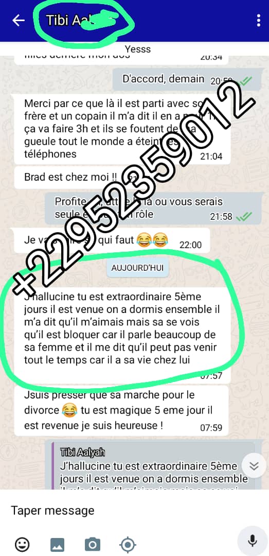 Image de Services/Divers. Voici quelque témoignage… Mais si vous avez un problème c'est sur WhatsApp on parle et il faut être majeur pour travailler avec moi.